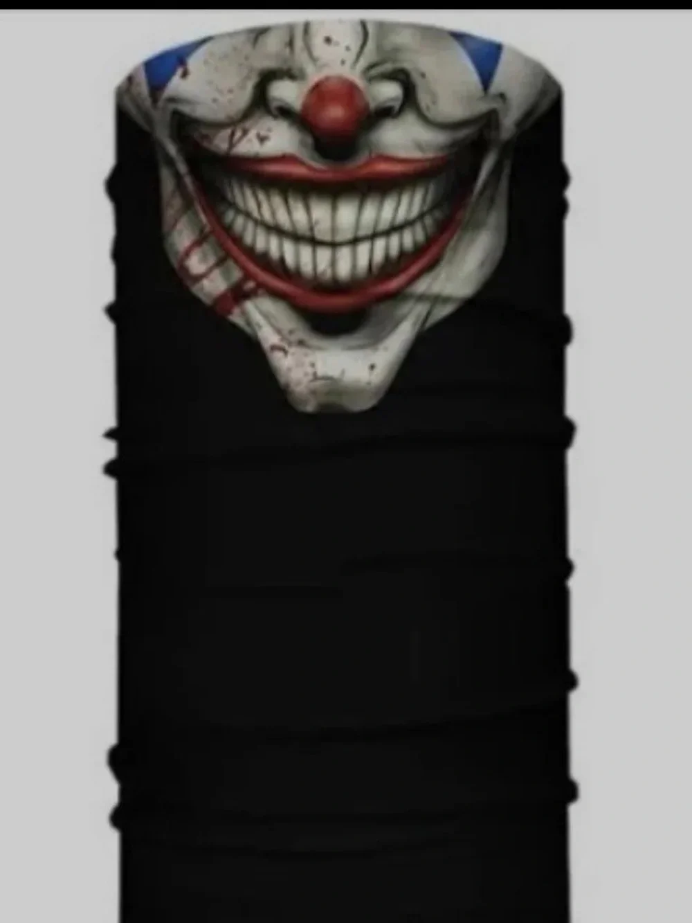 Lot 5 packs of Skull Clown “MR. JOKER” Face Neck Gaiter Mask - Black Halloween